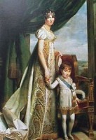 Hortense en haar eerste zoon: Napoleon Karel Bonaparte / Bron: Resources.huygens.knaw.nl
