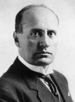Benito Mussolini / Bron: Hulton Archive, Wikimedia Commons (Publiek domein)