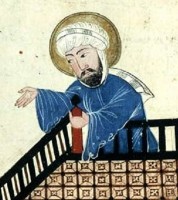Mohammed / Bron: Derivative work: Snitty  Maome.jpg: Unknown, Wikimedia Commons (Publiek domein)
