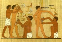 Besnijdenis in het oude Egypte / Bron: Publiek domein, Wikimedia Commons (PD)