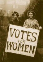 Suffragettes / Bron: hastingspress, Wikimedia Commons (Publiek domein)