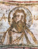 Jezus op een antieke muurschildering / Bron: Nesusvet, Wikimedia Commons (Publiek domein)