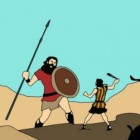 Het verhaal van David en Goliath uitgelegd als allegorie