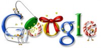 Google doodle: 'Prettige feestdagen van Google 2007 - 5' / Bron: Jdxyw, Flickr (CC BY-SA-2.0)