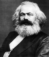 Karl Marx; vrijmetselaarshouding? / Bron: John Jabez Edwin Mayall, Wikimedia Commons (Publiek domein)