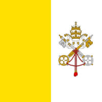 Pauselijke vlag / Bron: Onbekend, Wikimedia Commons (CC0)