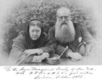 Madame Blavatsky en Henry Steel Olcott / Bron: Publiek domein, Wikimedia Commons (PD)
