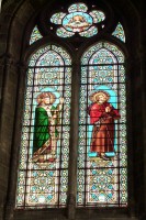 Benedictus Jozef Labre, glas-in-lood in de l'église Saint-Louis, Bordeaux / Bron: Reinhardhauke, Wikimedia Commons (CC BY-SA-3.0)