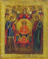 19de-eeuws Russisch icoon toont de zeven aartsengelen uit de oosters-orthodoxe kerk / Bron: Onbekend, Wikimedia Commons (Publiek domein)