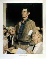 Vrijheid van meningsuiting / Bron: Norman Rockwell - U.S. National Archives and Records Administration
