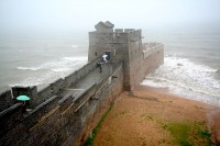 Het oostelijke einde van de Chinese Muur bij Shanhaiguan / Bron: Fuzheado, Wikimedia Commons (CC BY-2.0)