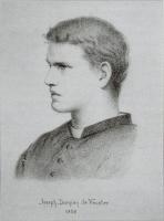 Een jonge pater Damiaan / Bron: Edward Clifford, Wikimedia Commons (Publiek domein)