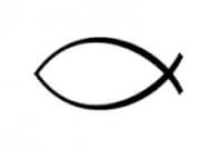 Het Ichthus-symbool.