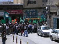 Een rally van Hamas in Gaza / Bron: Soman, Wikimedia Commons (CC BY-SA-2.5)