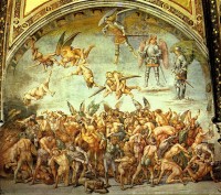'De verdoemden gaan naar de hel' van Luca Signorelli / Bron: Luca Signorelli, Wikimedia Commons (Publiek domein)