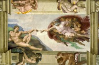 Fragment van de schepping van Adam van Michelangelo Buonarroti / Bron: Michelangelo, Wikimedia Commons (Publiek domein)