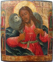 Jezus is de goede herder / Bron: Anonimous, Wikimedia Commons (Publiek domein)