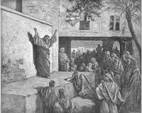Micha spoort de Israëlieten aan zich te bekeren (Micha 7: 1-20) / Bron: Gustave Doré, Wikimedia Commons (Publiek domein)